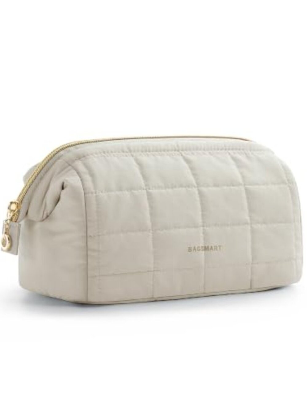 Puffy Travel Makeup Bag Wide Opening Cosmetic Organizer Case
